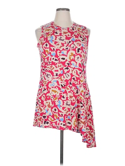 Pre-owned Logo Layers Cocktail Dress In Pink