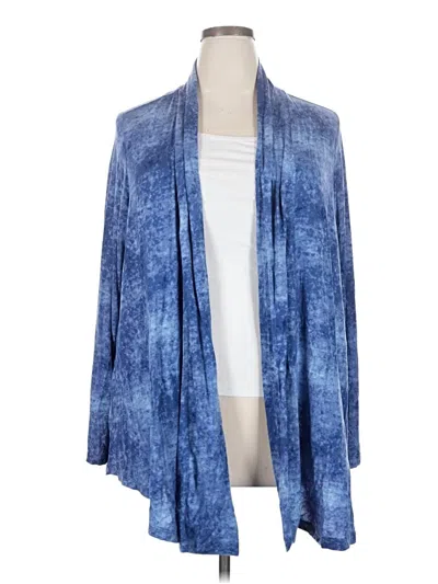 Pre-owned Logo Layers Kimono In Blue