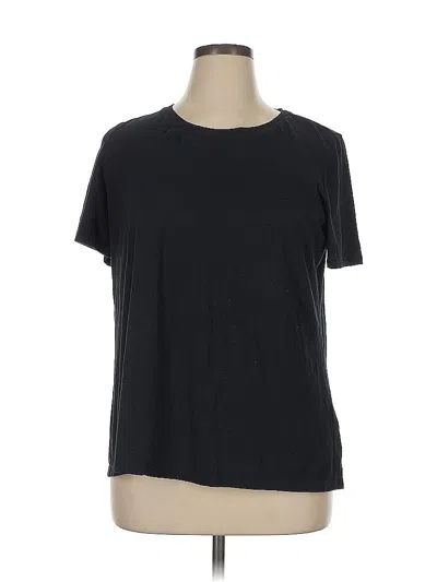 Pre-owned Logo Layers Short Sleeve T-shirt In Black