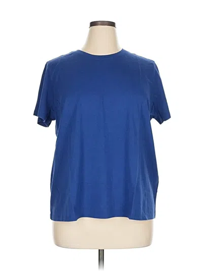 Pre-owned Logo Layers Short Sleeve T-shirt In Blue
