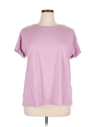 Pre-owned Logo Layers Short Sleeve T-shirt In Purple