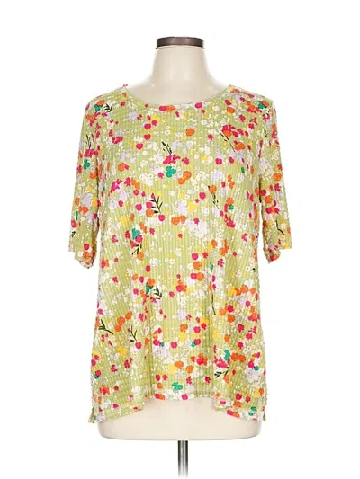 Pre-owned Logo Layers Short Sleeve T-shirt In Yellow