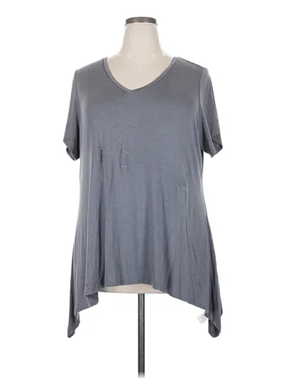 Pre-owned Logo Layers Short Sleeve T-shirt In Gray