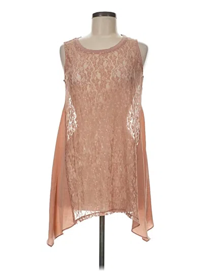 Pre-owned Logo Layers Sleeveless Blouse In Pink