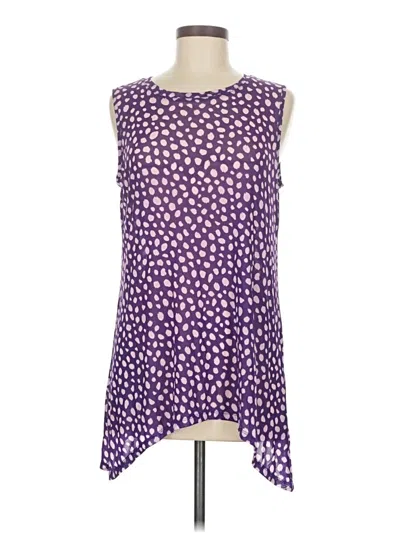 Pre-owned Logo Layers Sleeveless Blouse In Purple