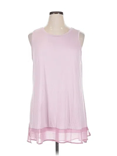 Pre-owned Logo Layers Sleeveless T-shirt In Pink