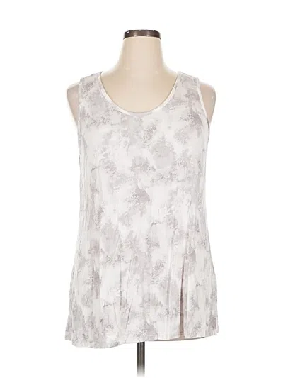 Pre-owned Logo Layers Sleeveless T-shirt In Silver