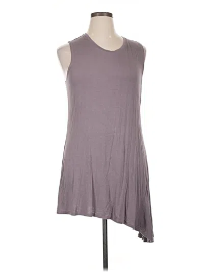 Pre-owned Logo Layers Sleeveless Top Gray Crew Neck Tops