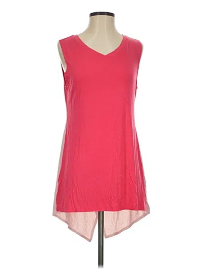 Pre-owned Logo Layers Sleeveless Top Red V-neck Tops