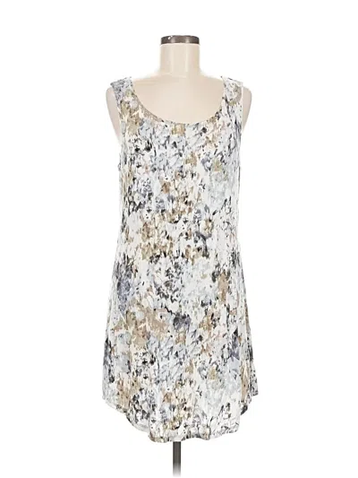 Pre-owned Logo Layers Sleeveless Top Silver Scoop Neck Tops