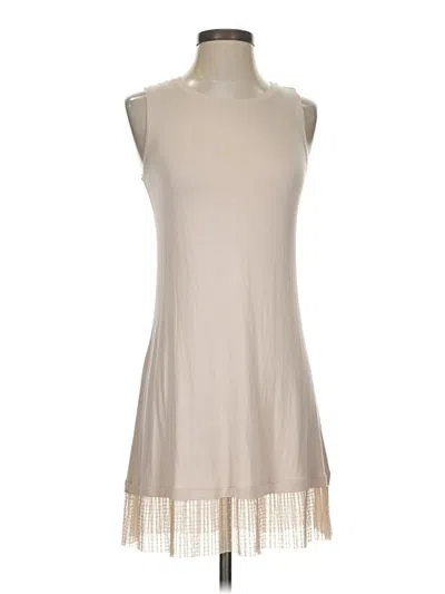 Pre-owned Logo Layers Sleeveless Top Tan Halter Neckline Tops