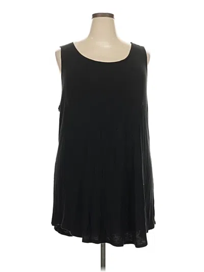 Pre-owned Logo Layers Sleeveless T-shirt In Black