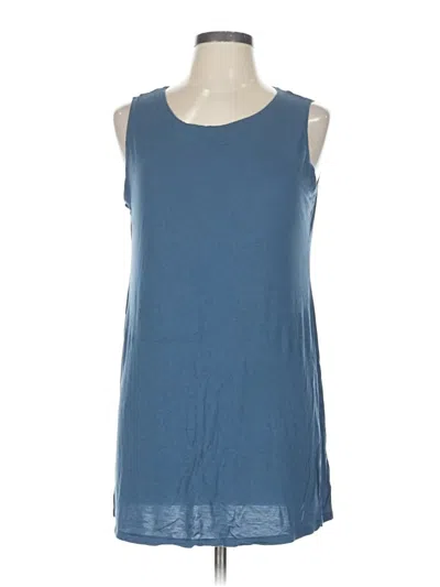 Pre-owned Logo Layers Sleeveless T-shirt In Blue