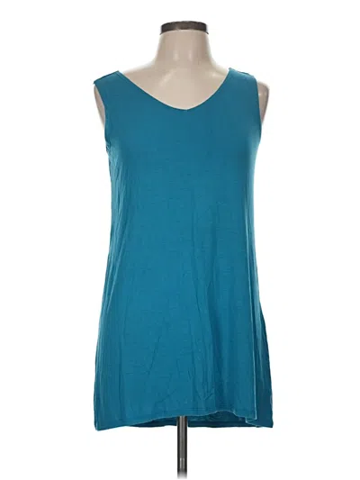 Pre-owned Logo Layers Sleeveless T-shirt In Blue