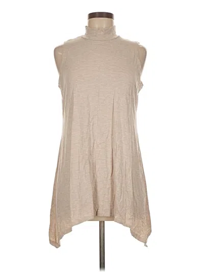 Pre-owned Logo Layers Sleeveless T-shirt In Brown