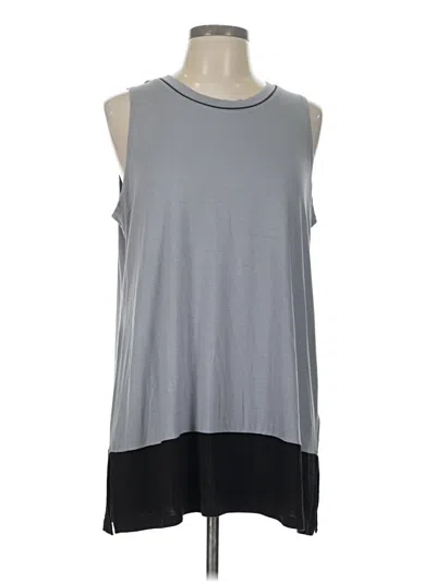 Pre-owned Logo Layers Sleeveless T-shirt In Gray