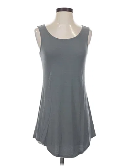 Pre-owned Logo Layers Sleeveless T-shirt In Gray
