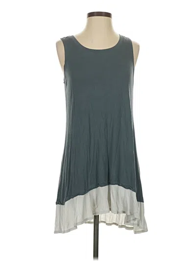 Pre-owned Logo Layers Sleeveless T-shirt In Gray