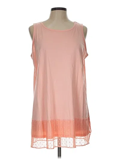 Pre-owned Logo Layers Sleeveless T-shirt In Pink