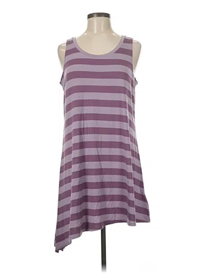 Pre-owned Logo Layers Sleeveless T-shirt In Purple