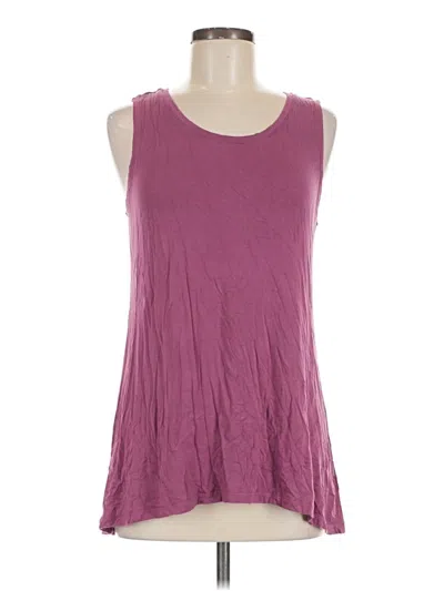 Pre-owned Logo Layers Sleeveless T-shirt In Purple