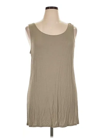 Pre-owned Logo Layers Sleeveless T-shirt In Tan