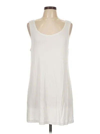 Pre-owned Logo Layers Sleeveless T-shirt In White