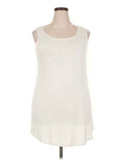 Pre-owned Logo Layers Sleeveless T-shirt In White