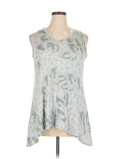 Pre-owned Logo Layers Tank Top Silver Halter Neckline Tops