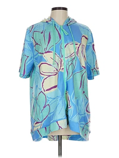 Pre-owned Logo Lounge Cardigan Sweater In Blue