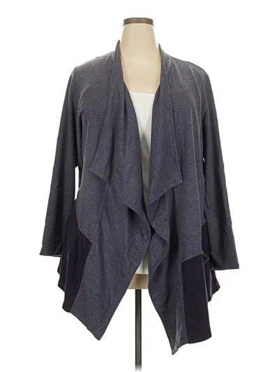 Pre-owned Logo Lounge Cardigan Sweater In Gray