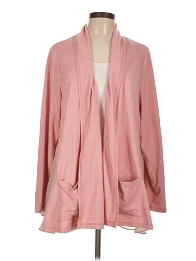 Pre-owned Logo Lounge Cardigan Sweater In Pink