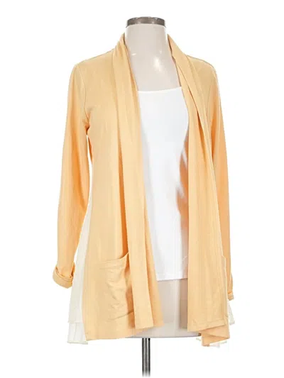 Pre-owned Logo Lounge Cardigan Sweater In Yellow