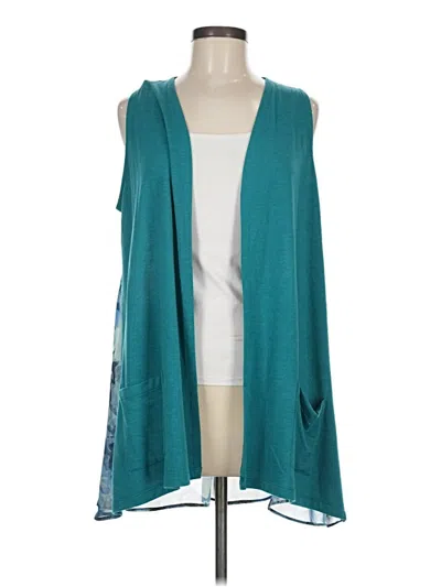 Pre-owned Logo Lounge Kimono In Blue