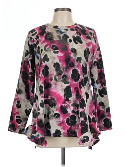 Pre-owned Logo Lounge Long Sleeve T-shirt In Pink