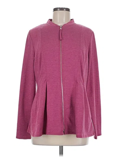 Pre-owned Logo Lounge Zip Up Hoodie In Pink