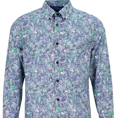 Loh Dragon Mitchell Paisley Layers Shirt In Blue