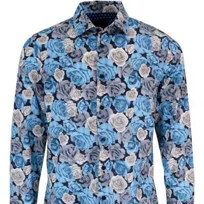 Loh Dragon Norman Rosey Shirt In Blue