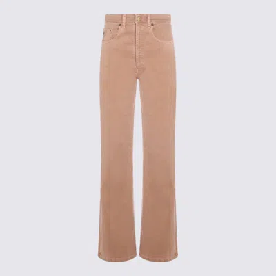 Lois Beige Cotton Jeans In Brown