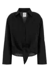 Lois Black Linen Shirt In Black