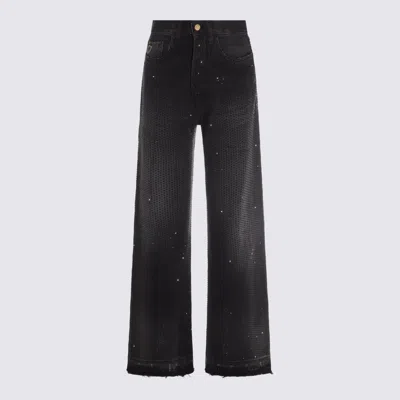 Lois Black Stone Denim Cotton Jeans