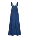Lois Denim Overalls Dress In Azul
