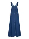Lois Denim Overalls Dress In Blue