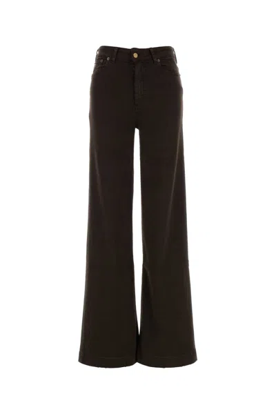 Lois Brown Stretch Denim Mistral Palazzo Jeans