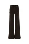 Lois Brown Stretch Denim Mistral Palazzo Jeans In Multi