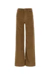 Lois Camel Stretch Corduroy Mistral Palazzo Pant In Multi