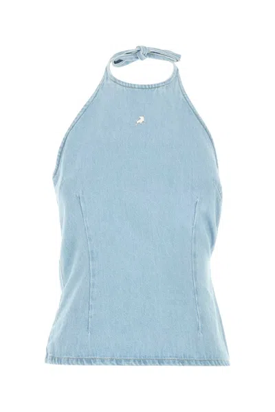 Lois Denim Addie Top In Blue