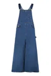 Lois Denim Overalls Dress In Blue