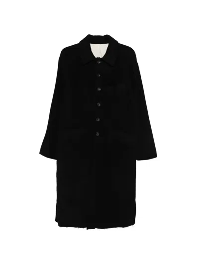 Loïs Dionisio Button-up Coat In Black