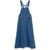 Lois Denim Overalls Dress In Blue